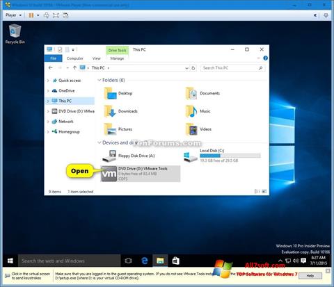Petikan skrin Virtual CD untuk Windows 7