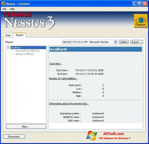 Petikan skrin Nessus untuk Windows 7