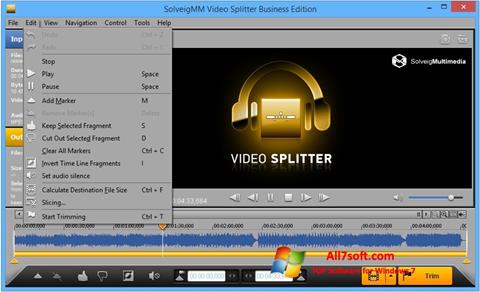 Petikan skrin SolveigMM Video Splitter untuk Windows 7