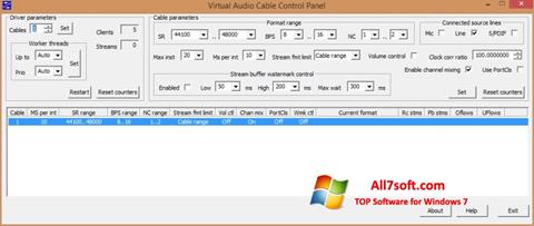 Petikan skrin Virtual Audio Cable untuk Windows 7