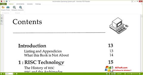 Petikan skrin Hamster PDF Reader untuk Windows 7