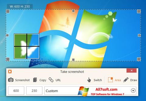 Petikan skrin ScreenShot untuk Windows 7