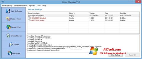 Petikan skrin Driver Magician untuk Windows 7