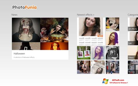 Petikan skrin PhotoFunia untuk Windows 7