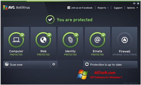Petikan skrin AVG AntiVirus Pro untuk Windows 7